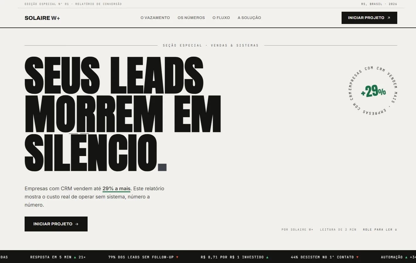 Projeto O Relatório de Conversão